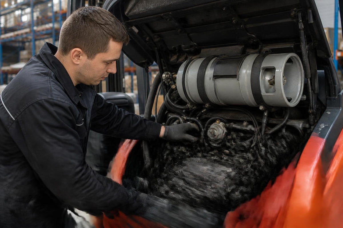 LPG installation components in a forklift truck — what are they responsible for? - HELI POLSKA