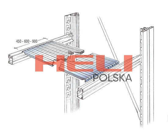 REGAŁ MAGAZYNOWY PREMIUM 20 PÓŁEK | STAL OCYNKOWANA | 4 MODUŁY W RZĘDZIE - HELI POLSKA